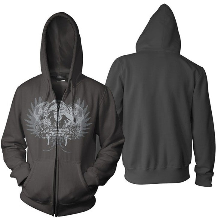 Darkest Hour Skulls Zippered Hooded Sweatshirt