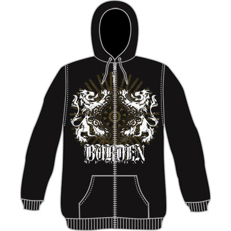 Burden Of A Day Zippered Hooded Sweatshirt