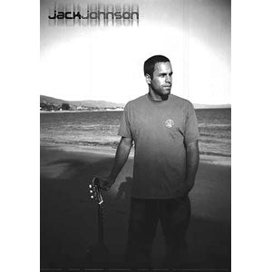 Jack Johnson On Beach Import Poster