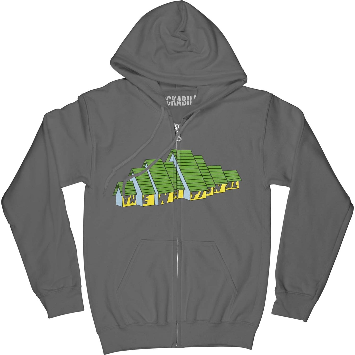 Zippered Hooded Sweatshirt