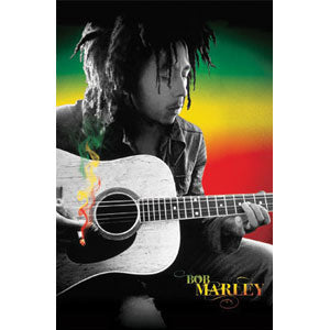 Bob Marley Guitar Domestic Poster