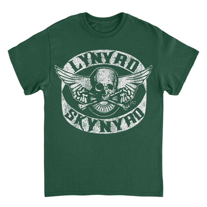 Lynyrd Skynyrd Skull White Forest Green T-Shirt