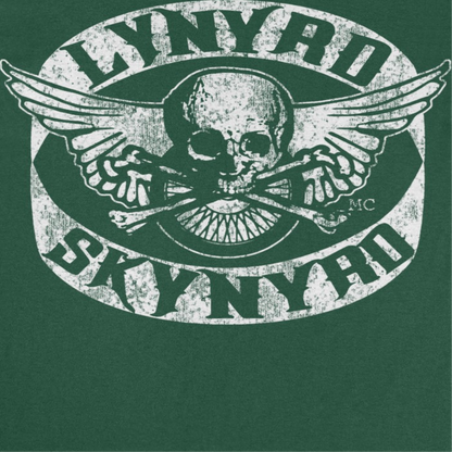 Lynyrd Skynyrd Skull White Forest Green T-Shirt