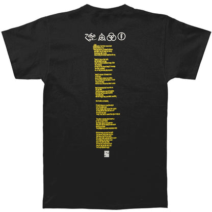 Stairway To Heaven Lyrics On Back T-shirt