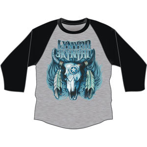Lynyrd Skynyrd Cow Skull Baseball Jersey Front