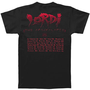 Lordi Hallelujah Tour T-shirt Back