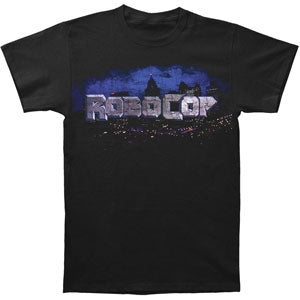Robocop City Scape Slim Fit T-shirt Front