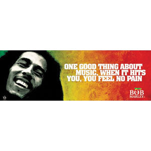 Bob Marley No Pain Slim Print Poster Front