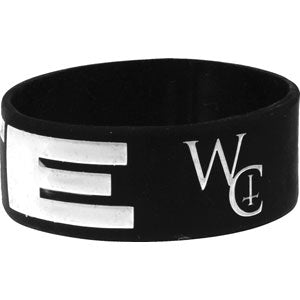 William Control Hate Rubber Bracelet Back