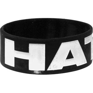 William Control Hate Rubber Bracelet Front