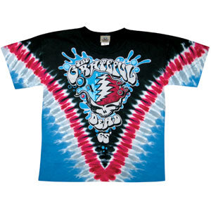 Grateful Dead Splash Your Face Tie Dye T-shirt Front