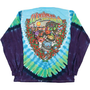 Grateful Dead Wonderland Jamband Tie Dye  Long Sleeve Back