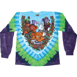 Grateful Dead Wonderland Jamband Tie Dye  Long Sleeve Front