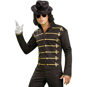 Black Military Jacket Adult Michael Jackson Jacket Costume Front
