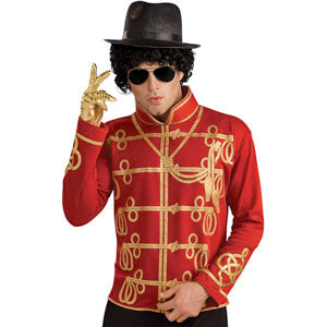 Red Military Jacket Adult Michael Jackson Jacket Costume Front