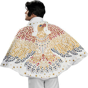 Adult Elvis Presley Cape Costume Accessory Front