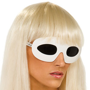 Lady Gaga Lady Gaga White Glasses Costume Accessory