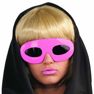 Lady Gaga Lady Gaga Pink Glasses Costume Accessory