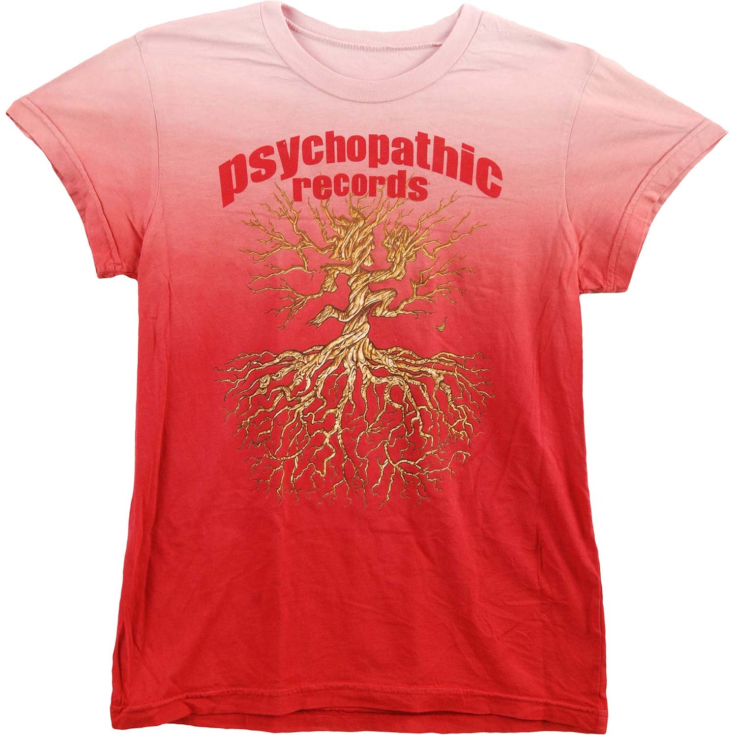 Red Dip Dye Hatchet Roots Tissue Junior Top