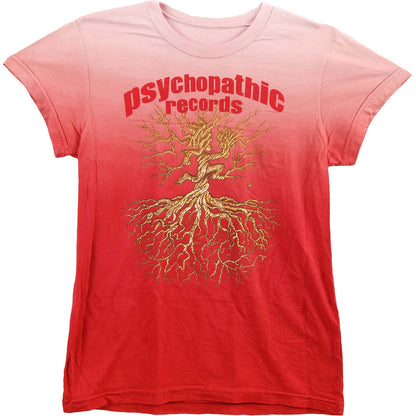 Red Dip Dye Hatchet Roots Tissue Junior Top