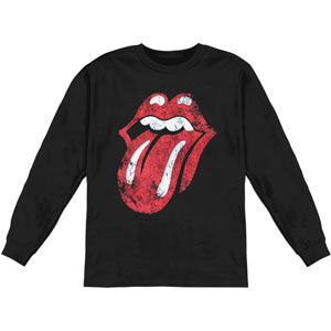 Rolling Stones Distressed Tongue Long Sleeve Front