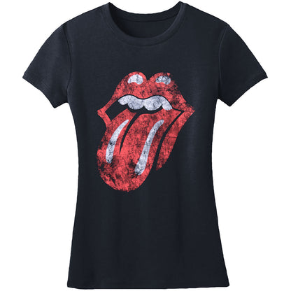 Distressed Tongue Logo Juniors Tee Junior Top
