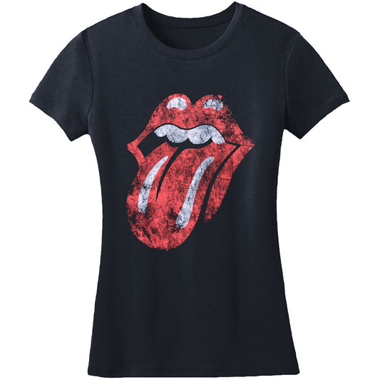 Distressed Tongue Logo Juniors Tee Junior Top