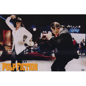 Pulp Fiction Uma Thurman & John Travolta Dancing Domestic Poster