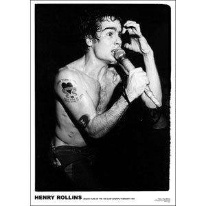 Henry Rollins Singing Import Poster