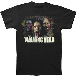 Walking Dead Trio Color Distress T-shirt Front