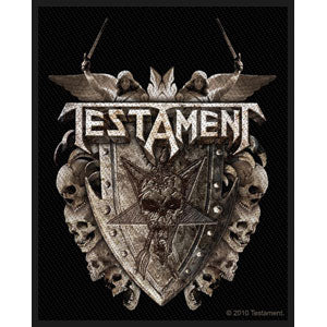 Testament Shield Woven Patch Front