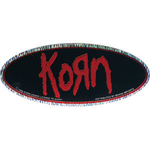 Korn Oval Logo Sticker