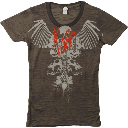 Korn Skull Wings Junior Top Front