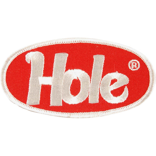 Hole Logo Embroidered Patch Front
