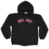 Logo Zippered Hooded Sweatshirt