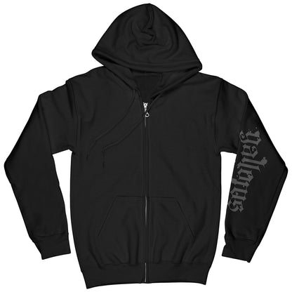 Gallows Logo Zippered Hooded Sweatshirt Front