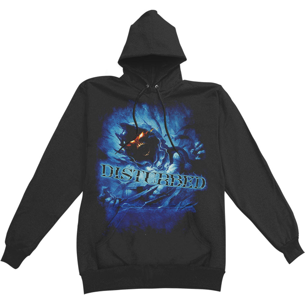 Disturbed Blue Fade Hooded Sweatshirt Front