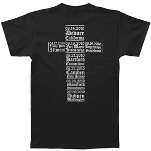 Black Label Society Order Of The Black 2010 Tour T-shirt Back
