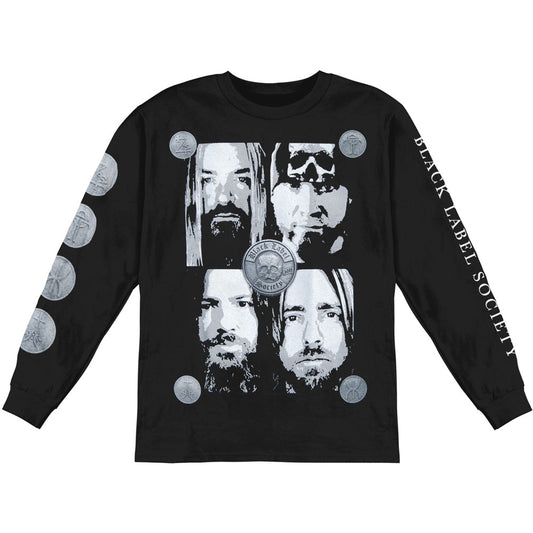 Black Label Society Faces Long Sleeve Front