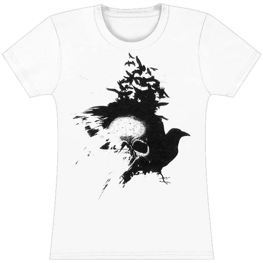 Birds (Shirt Is Somewhat See Through) Tissue Junior Top