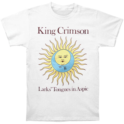 King Crimson Larks' Tongues in Aspic (white with album text) T-shirt Front
