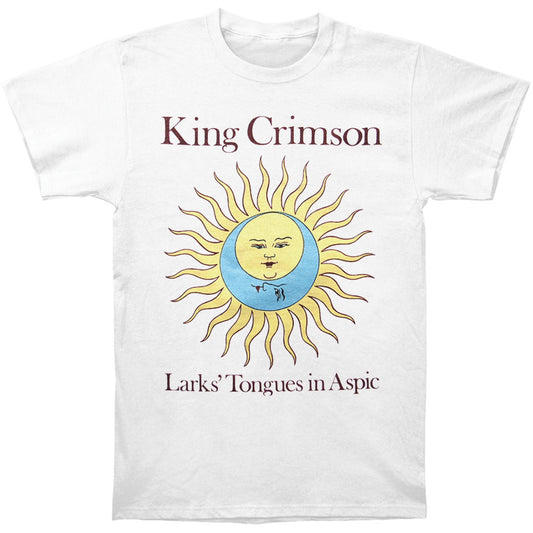 King Crimson Larks' Tongues in Aspic (white with album text) T-shirt Front
