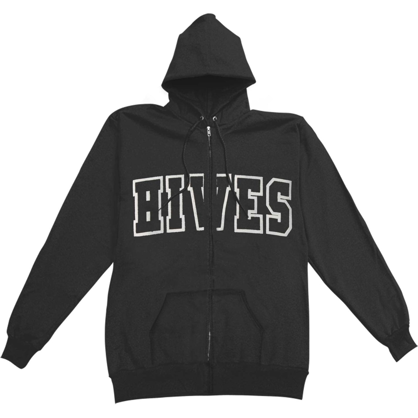 Hives Embroidered Logo Zippered Hooded Sweatshirt Front