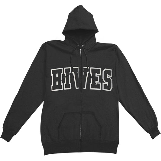 Hives Embroidered Logo Zippered Hooded Sweatshirt Front