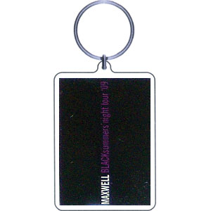Black Summer's Night Plastic Key Chain