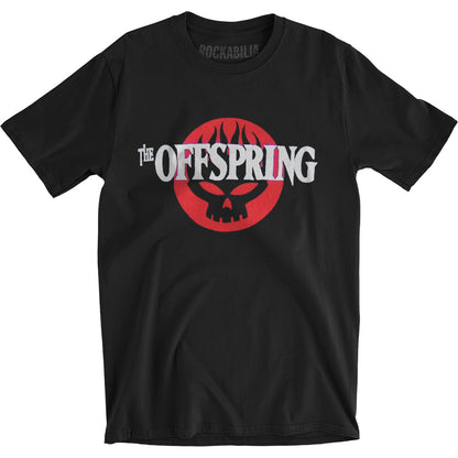 Offspring Flame Skull Slim Fit T-shirt Front
