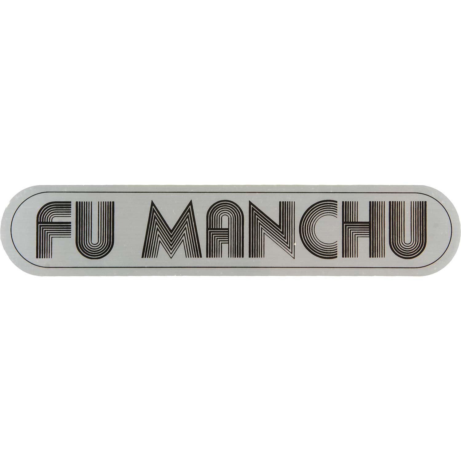 Fu Manchu Logo Sticker Front