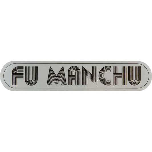 Fu Manchu Logo Sticker Front