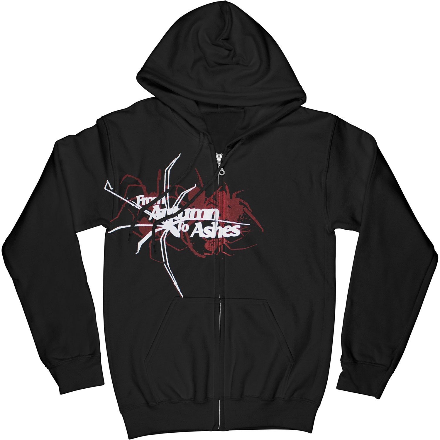 Spider Zippered Hooded Sweatshirt