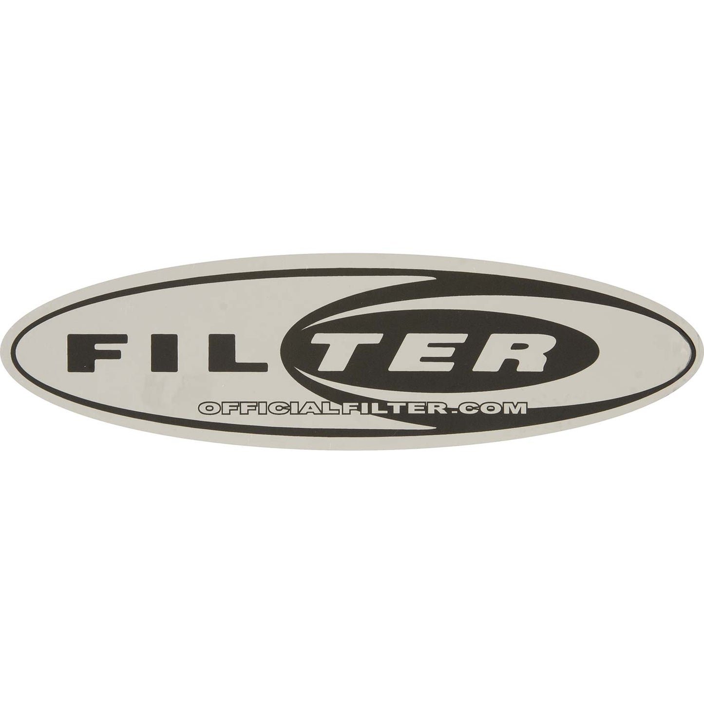 Filter Oval Logo Sticker Front